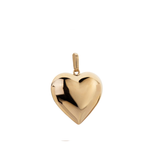 Pingente Coração Duplo Ouro 18k