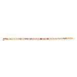 Pulseira Riviera Safira Colorida Ouro 18k