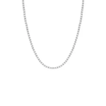 Colar Riviera Prata com Ródio 40 cm-Moissanite