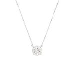 Colar Elo Português Prata com Ródio 10mm Moissanite