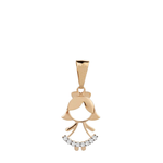Pingente Menininha Ouro 18k