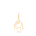Pingente Menininha Ouro 18k