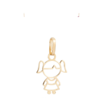 Pingente Menininha Ouro 18k