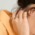 Anel Orvalho Dourado Ouro 18k