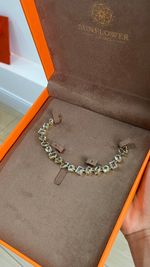 Pulseira Riviera Essência Ouro 18k | Pedra Praziolita