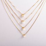 Colar Ponto de Luz Ouro 18k - Moissanite