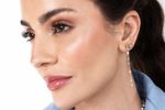 Brinco Topázio Sky com Pérola Ouro 18k