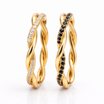 Aliança Ivy Serena Ouro 18k