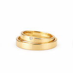 Aliança Coleção Lírios Ouro 18k 