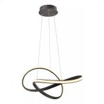 Lustre Pendente Moderno 45W Luz 3 em 1 Nitrolux Café