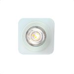 Spot LED Sobrepor Quadrado Branco ou Preto 5W Bivolt - Luz Quente ou Fria - Ideal para Beiral, Laje e Fachada