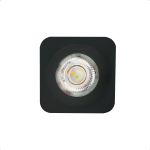 Spot LED Sobrepor Quadrado Branco ou Preto 5W Bivolt - Luz Quente ou Fria - Ideal para Beiral, Laje e Fachada