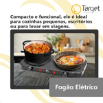 Fogão Elétrico 2 Bocas Kian FG-101 Preto