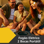 Fogão Elétrico 2 Bocas Kian FG-101 Preto