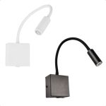 Arandela Leitura Cabeceira de Cama Articulável 3W Bivolt Kian
