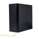 Arandela Led Wall Light Preta 3W 3000K Branca Quente Bivolt