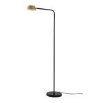 Abajur de Coluna LED Zavi 7W 3000K Ouro Fosco e Preto - Nordecor 2552