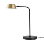 Abajur LED Zavi 7W 3000K Ouro Fosco e Preto - Nordecor 2551