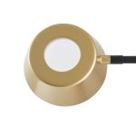 Abajur LED Zavi 7W 3000K Ouro Fosco e Preto - Nordecor 2551