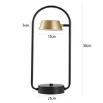 Abajur LED Zavi Oni 7W 3000K Ouro Fosco e Preto - Nordecor 2549
