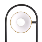 Abajur LED Zavi Oni 7W 3000K Ouro Fosco e Preto - Nordecor 2549