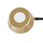 Abajur LED Zavi Oni 7W 3000K Ouro Fosco e Preto - Nordecor 2549
