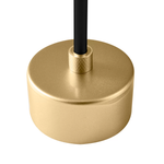 Abajur Teas Dourado Fosco e Preto - Nordecor 2474