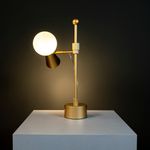 Abajur Teas Dourado Fosco - Nordecor 2473