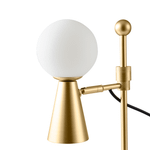 Abajur Teas Dourado Fosco - Nordecor 2473