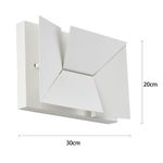 Arandela LED Lozo Duo 4W 3000K Bivolt Branco - Nordecor 2568