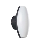 Arandela LED Pako Oval Externo IP65 7W 3000K Preto - Nordecor 2854