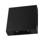 Arandela LED Niere Quadrado IP65 4W 3000K Preto - Nordecor 2662