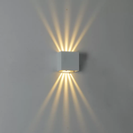Arandela LED Moniu Quadrado Multifachos Externo IP65 10W 3000K Branco - Nordecor 2015