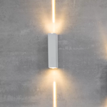 Arandela LED Mitel Retangular Facho Duplo Externo 6W 3000K Branco - Nordecor 2009