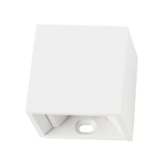 Arandela LED Leni Quadrado Externo 2W 3000K Branco - Nordecor 2657