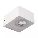 Arandela LED Foluí Retangular Facho Duplo Externo 6W 3000K Branco - Nordecor 2005