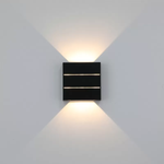 Arandela LED Lipy IP65 4W 3000K Preto - Nordecor 2967