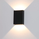 Arandela LED Fips Externo IP65 4W 3000K Preto - Nordecor 2969
