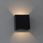 Arandela LED Dron Quadrado Facho Duplo Externo 4W 3000K Preto - Nordecor 2011