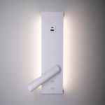 Arandela LED com USB Enna 12W 3000K Branco - Nordecor 2850