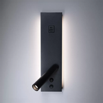 Arandela LED com USB Enna 12W 3000K Preto - Nordecor 2851