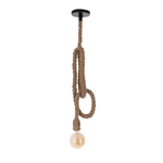 Pendente de Corda Natural 180cm E27 - Nordecor 2056
