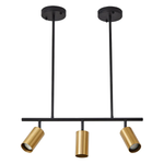 Pendente Kalla Preto e Dourado - Nordecor 2437