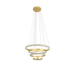 Pendente LED Bean 103W 3000K Bivolt Dourado Fosco - Nordecor 2460