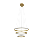 Pendente LED Bean 83W 3000K Bivolt Dourado Fosco - Nordecor 2459