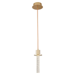 Pendente LED Kalu 3W 3000K Bivolt Dourado Fosco - Nordecor 2766