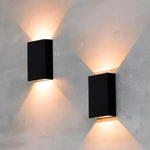 Arandela LED Fit Externo Facho Duplo 4W 3000K Preto - Nordecor 2049