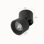 Spot de Sobrepor LED Alny Redondo 10W 3000K Bivolt Preto - Nordecor 2135