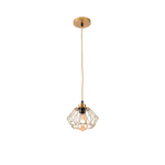 Pendente Ollin 25cm E27 Dourado - Nordecor 2599