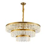 Pendente LED Zylo Redondo 105W 3000K Bivolt Dourado Brilho - Nordecor 2774